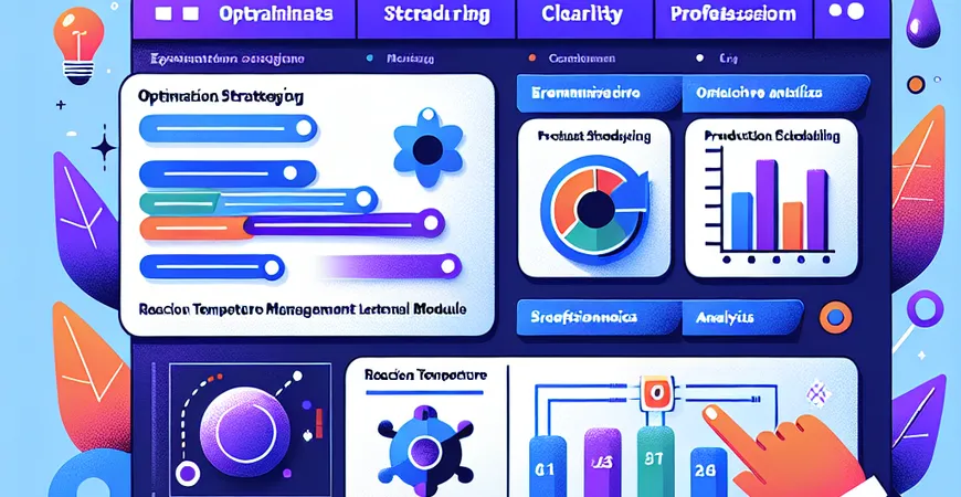 化工原料 ERP 反应温度管理模块生产排程优化策略